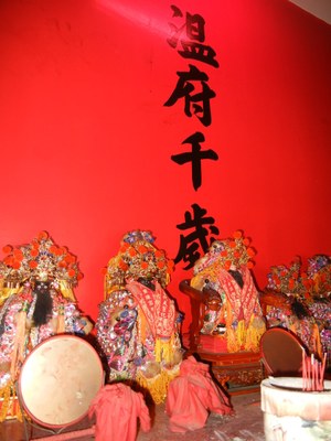 東隆宮臨時行館神龕神像(2011.10 吳明勳 拍攝)||//|