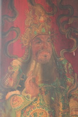 如意宮後殿二樓三清聖殿門神彩繪4(陳進成拍攝－2011.09.09 )||//|