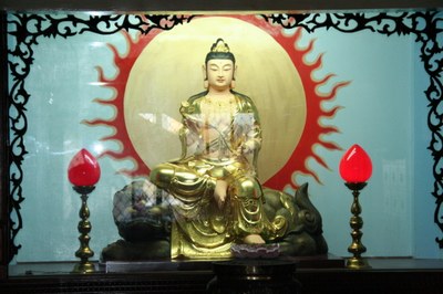 金鐘寺左龕文殊菩薩(陳進成拍攝－2011.08.08)