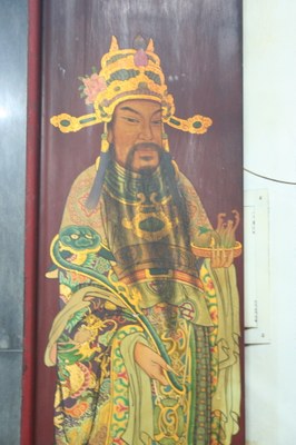 新興宮門神-潘麗水繪製1(陳進成拍攝－2009.04.11)||//|