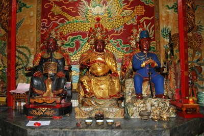 慶隆廟鎮殿神像(2011.08 吳明勳 拍攝)