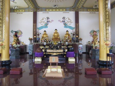 藥師精舍殿內與佛祖