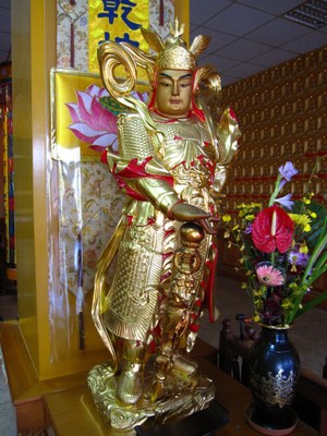 竹林寺-大雄寶殿左護法-韋馱菩薩