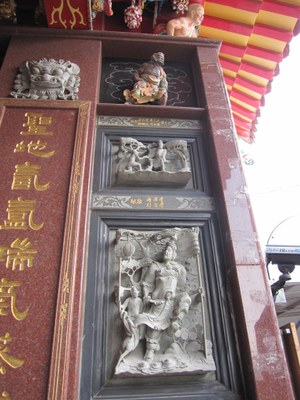 天福宮-左壁石雕(前)