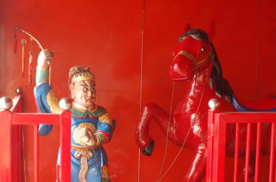 青埔武聖宮胭脂赤兔馬與馬僮公