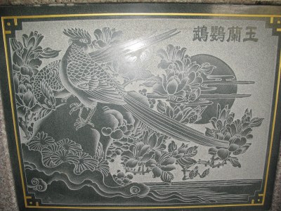 大庄林媽廟石雕-玉蘭鸚鵡|許吉川|2012/07/08|