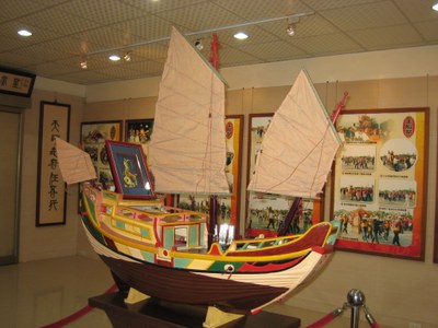 文物室所展之泉州造型王船