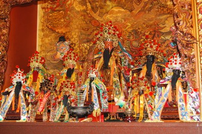 巡王府代天宮正殿神龕神像(2011.08 吳明勳 拍攝)